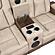 Bruno Faux Leather Reclining Loveseat - Brown by Galaxy Furniture