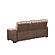 Bruno Faux Leather Reclining Sofa - Brown by Galaxy Furniture