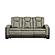 Bruno Faux Leather Reclining Sofa, Loveseat & Chair - Gray by Galaxy Furniture