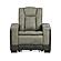 Bruno Faux Leather Reclining Sofa, Loveseat & Chair - Gray by Galaxy Furniture
