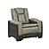Bruno Faux Leather Recliner Chair - Gray by Galaxy Furniture