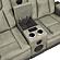 Bruno Faux Leather Reclining Loveseat - Gray by Galaxy Furniture