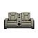 Bruno Faux Leather Reclining Loveseat - Gray by Galaxy Furniture