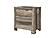 Callie Brown Nightstand w/Wireless Charging Platform & LED Speaker by Global Furniture