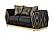 Cavalli Velvet Upholstery Loveseat - Black by Galaxy Furniture