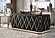 Cavalli Velvet Upholstery Sofa & Loveseat - Black by Galaxy Furniture