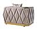 Cavalli Velvet Upholstery Chair - Taupe by Galaxy Furniture