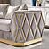 Cavalli Velvet Upholstery Loveseat - Taupe by Galaxy Furniture