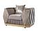 Cavalli Velvet Upholstery 3 piece Sofa Set - Taupe by Galaxy Furniture