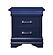 Charlie Blue King Bed w/LED, Dresser, Mirror, Nightstand by Global Furniture
