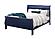 Charlie Blue Queen Bed w/LED, Dresser, Mirror, Nightstand by Global Furniture