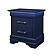 Charlie Blue Twin Bed, Dresser, Mirror, & Nightstand by Global Furniture