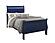 Charlie Blue Twin Bed, Dresser, Mirror, & Nightstand by Global Furniture