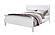 Charlie White King Bed w/LED, Dresser, Mirror & Nightstand by Global Furniture
