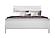Charlie White King Bed w/LED, Dresser, Mirror & Nightstand by Global Furniture