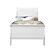 Charlie White Twin Bed, Dresser, Mirror & Nightstand by Global Furniture