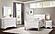 Charlie White Twin Bed, Dresser, Mirror & Nightstand by Global Furniture