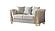 Chateau Upholstery Sofa & Loveseat - Cream by Galaxy Furniture