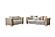 Chateau Upholstery Sofa & Loveseat - Cream by Galaxy Furniture