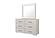 Clara Beige Upholstered Mirror by Global Furniture