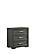 Colorado Charcoal King 2Pc Set w/Bed & 1 Nightstand by Galaxy Furniture