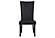 D02 Dining Table + 6 D03DC Black Velvet Dining Chairs by Global Furniture
