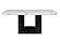 D02 Black/White Dining Table by Global Furniture