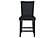 D04 White Bar Table & D04 Black Velvet Bar Stool by Global Furniture