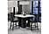 D04 White Bar Table & D04 Black Velvet Bar Stool by Global Furniture