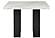 D04 White Bar Table & D04 Black Velvet Bar Stool by Global Furniture