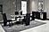 D12 Black Faux Panda Marble Top Buffet by Global Furniture