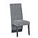 D1212 Grey Dining Table + 4 D12Dc White/Grey Dining Chair by Global Furniture