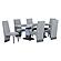 D1212 Grey Faux Marble Top Dining Table by Global Furniture