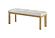 D1248 Natural Dining Table & 4 D1248 Natural Upholstery Dining Chairs & Dining Bench by Global Furniture