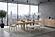 D1248 Natural Dining Table & 4 D1248 Natural Upholstery Dining Chairs & Dining Bench by Global Furniture