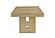 D1248 Natural Dining Table & 6 D1248 Natural Upholstery Dining Chairs by Global Furniture