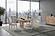 D1248 Natural Dining Table & 6 D1248 Natural Upholstery Dining Chairs by Global Furniture