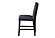 D12 Black Fabric Bar Stool (Set of 2) by Global Furniture