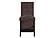 D12 Black/White Bar Table & 4 D12BS Brown Fabric Bar Stools by Global Furniture