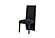 D12 Black Velvet Dining Chair (Set of 2) by Global Furniture