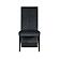 D12 White/Black Dining Table & 4 D12 Black Valvet Dining Chairs by Global Furniture