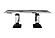 D12 White/Black Dining Table & 6 D12 Black Valvet Dining Chairs by Global Furniture