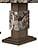 D12 Brown Faux Marble Top Dining Table by Global Furniture