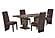 D12 Brown Faux Marble Top Dining Table by Global Furniture