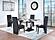 D12DT White/Black Marble Dining Table by Global Furniture