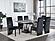 D12DT White/Black Marble Dining Table by Global Furniture
