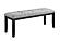 D1319 Light Grey Fabric Bench by Global Furniture