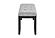 D1319 Light Grey Fabric Bench by Global Furniture