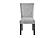 D1319 Light Grey Fabric Dining Chair by Global Furniture
