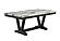 D1319DT Black/White Dining Table & 4 D1319 Light Grey Fabric Dining Chair, Dining Bench by Global Furniture